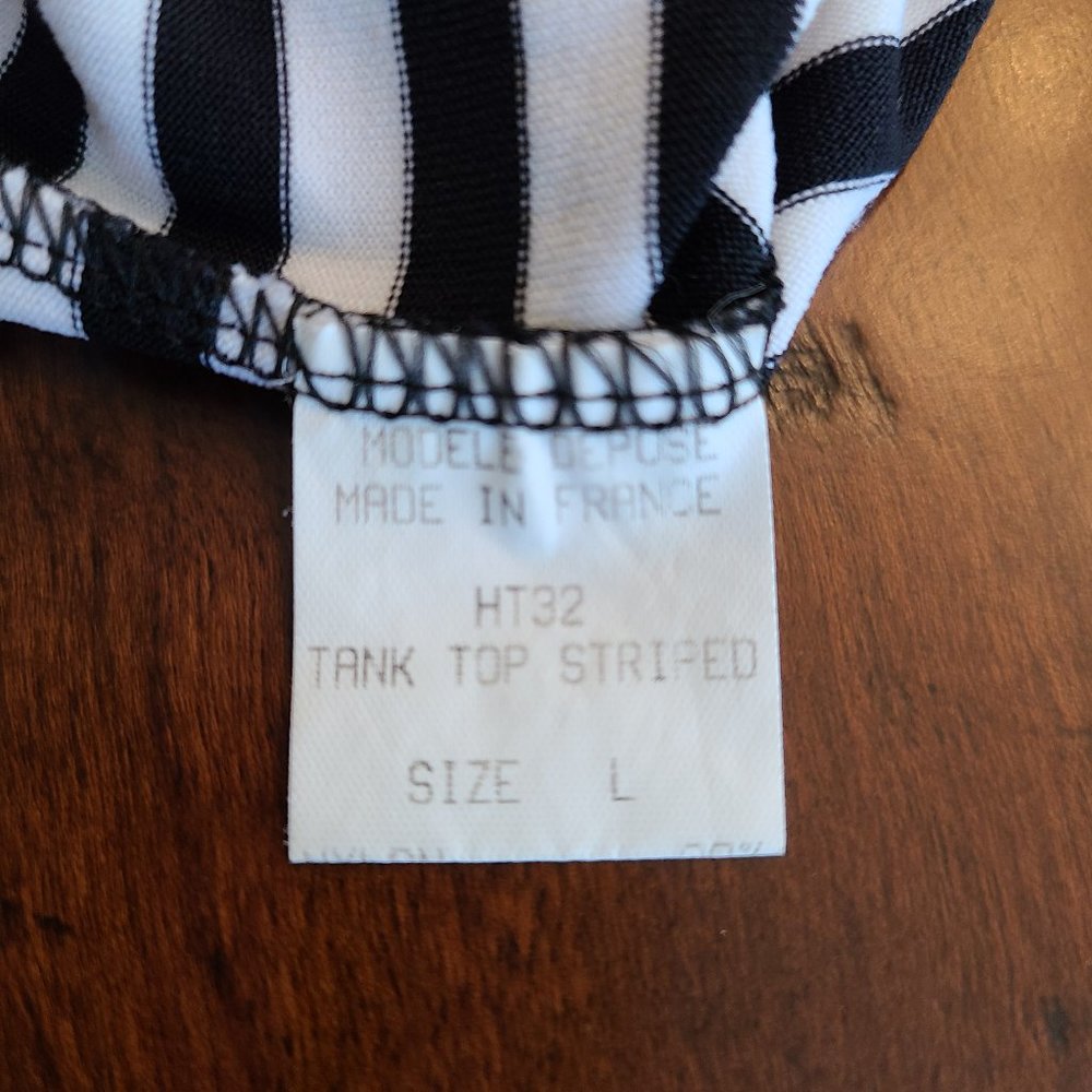 Cache Black and white striped top. - Picture 4 of 5